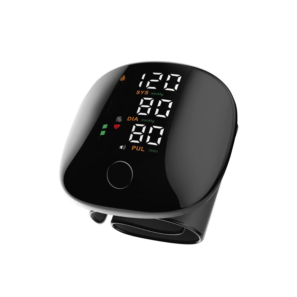 Portable Wrist Blood Pressure Meter Home Health Care BP Monitor