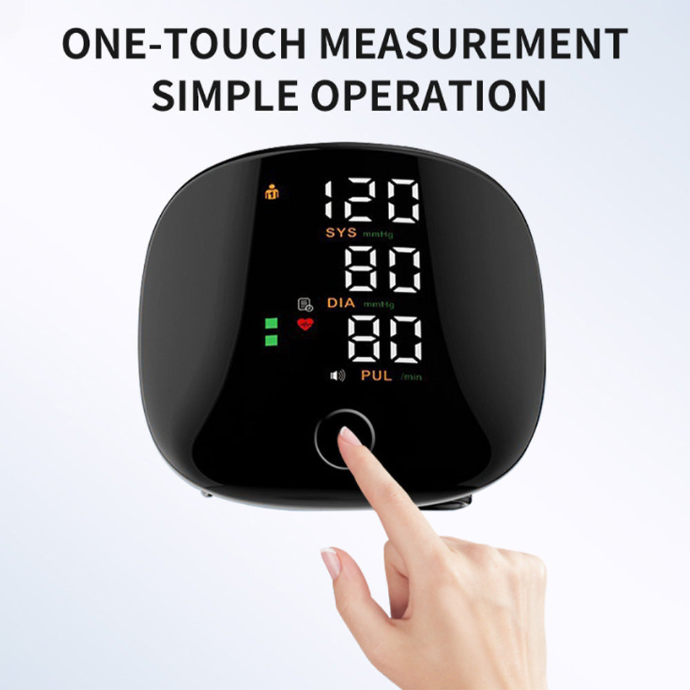 Portable Wrist Blood Pressure Meter Home Health Care BP Monitor