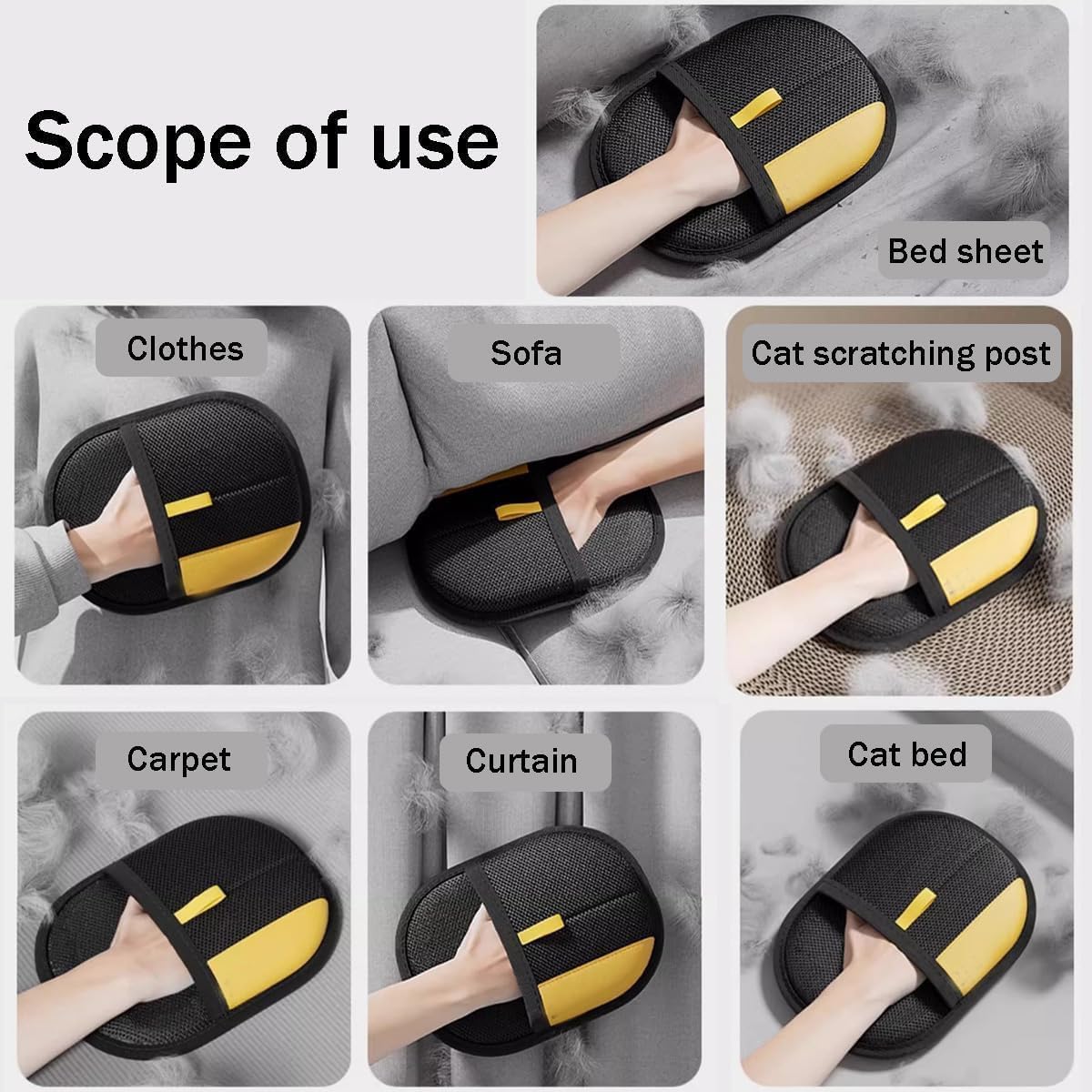 Multi-purpose Pet Grooming Gloves Home Sofa Clothes Hair Remover