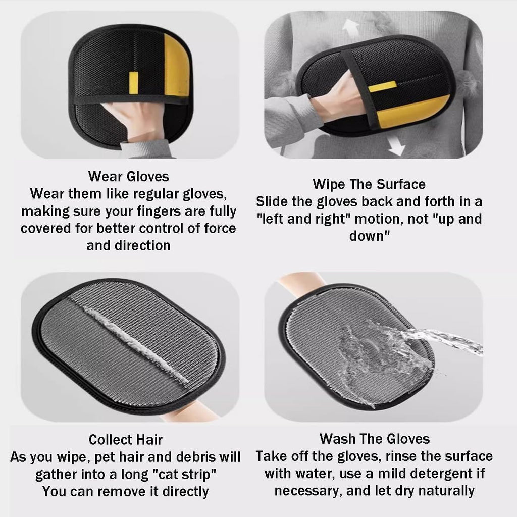 Multi-purpose Pet Grooming Gloves Home Sofa Clothes Hair Remover