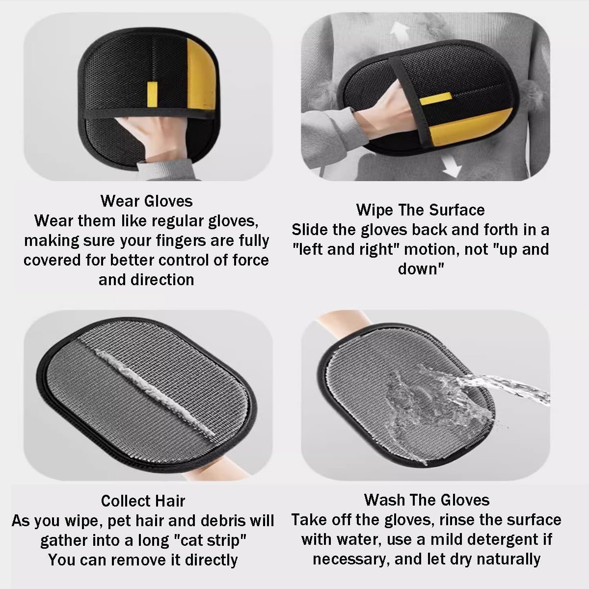 Multi-purpose Pet Grooming Gloves Home Sofa Clothes Hair Remover