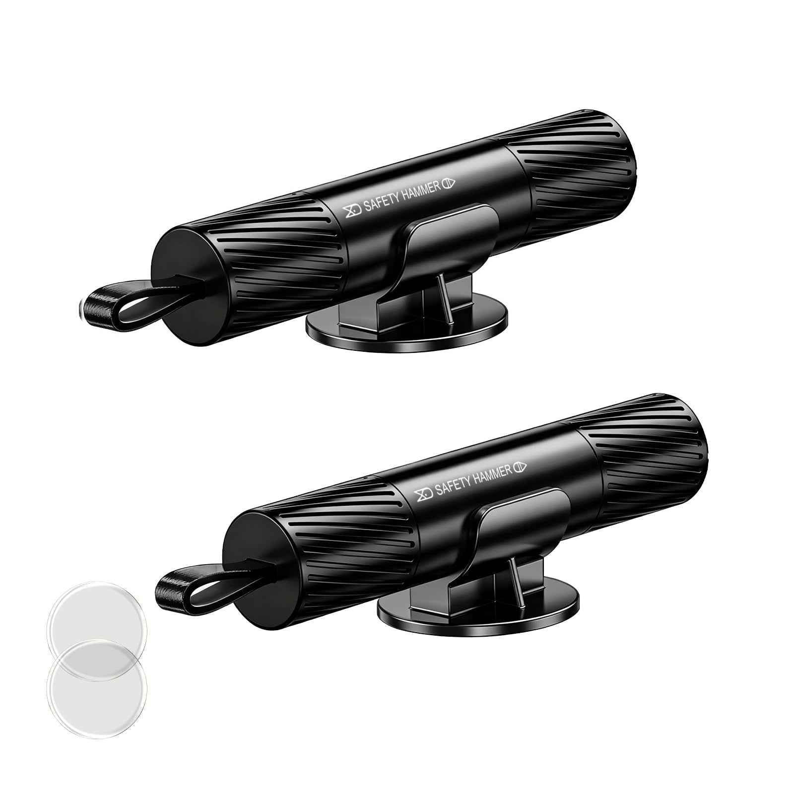 2 Pack 2026 Upgraded Safety Hammer,Safe Hammer Glass Breaker Under Water,Seatbelt Cutter Window Breaker Emergency Escape Tool,Seat Belt Cutter and Glass Breaker for Cars,Gift of test glass
