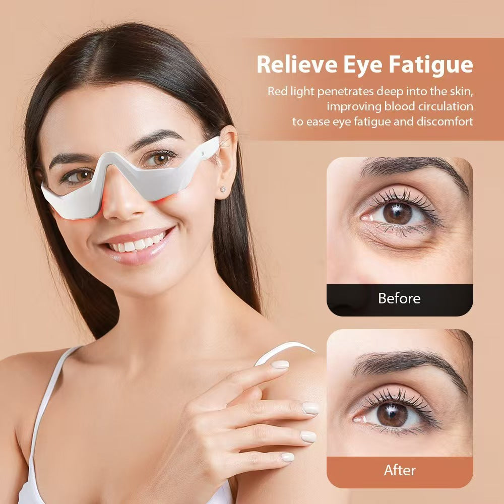 Microcurrent Massage Eye Care Device EMS Eye Red Light Massager - Reduces Dark Circles and Enhances Eye Beauty