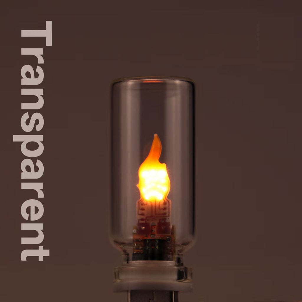 USB Plug-in LED Flame Effect Lamp, Compact Vintage Flameless Lighting for Home Party Bedroom Holiday Outdoor Use