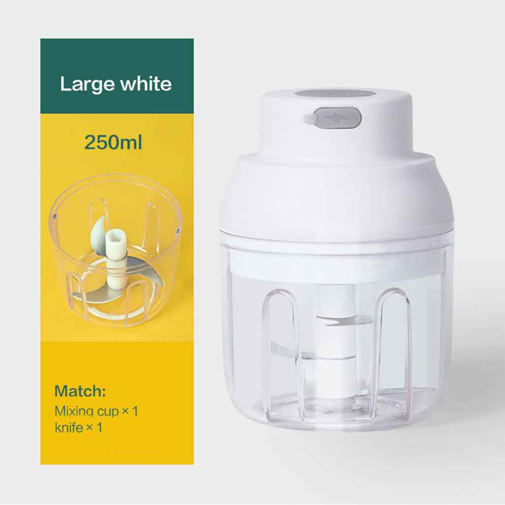 Electric Small Food Chopper, Mini Wireless Portable Garlic Grinder,USB Rechargeable Food Chopper for Vegetable/Meat/Small Food Processor