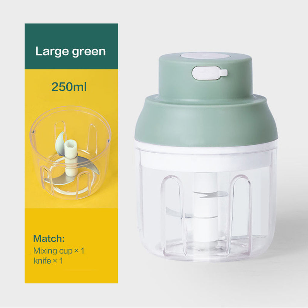 Electric Small Food Chopper, Mini Wireless Portable Garlic Grinder,USB Rechargeable Food Chopper for Vegetable/Meat/Small Food Processor