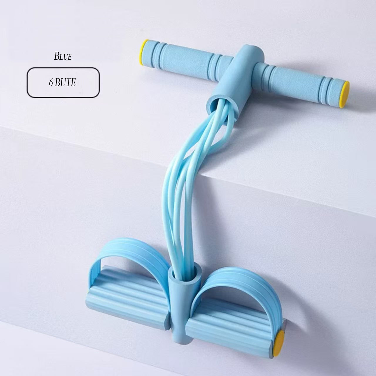 4 tube/6 tube/8 tube Resistance Band with Pedal - Elastic Sport Home Fitness Elastic Stretcher with Non-Slip Handles for Abdominal and Full Workout