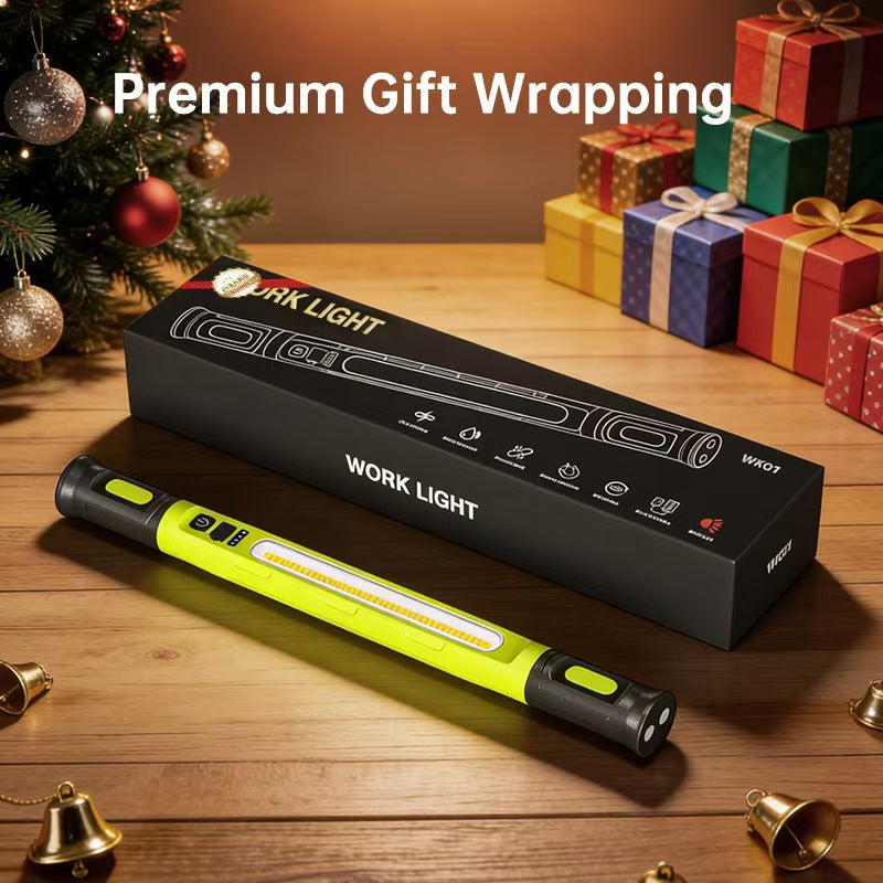 【FathersDayGift】Under Hood Work Light Bar, 3000LM LED Magnetic Light Bar with Hooks, 5200mAh Cordless Rechargeable Hood Light, Single Pack, Ideal for Mechanic, Car Repair & Garage Use