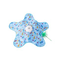 Interactive Cat Toy Mat with 360° Rotating Feather, Automatic Electronic Cat Teaser Toy, Fish & Star Printed Cat Play Mat for Indoor Cats, Stimulating Hunting & Chasing Game