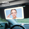 Led Sun Visor Vanity Mirror, Upgraded Large Car Mirrors with Lights, Dimmable Light up Vanity Makeup Mirror for Car,Rechargeable Universal Rear View Visor Mirrors