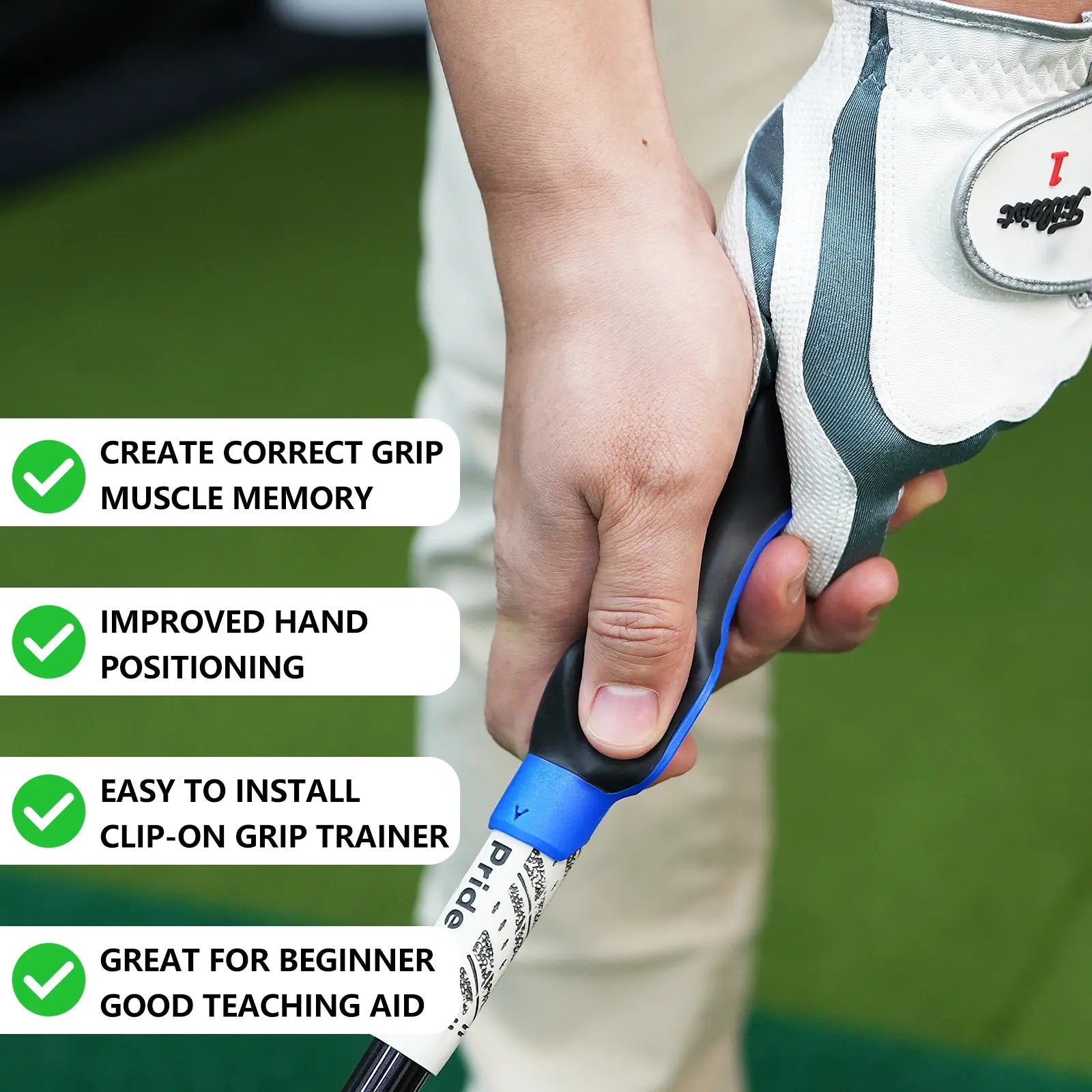 ⛳️🔥Hot Sale 60%Golf Grip Trainer, Fix Swing Grip, Golf Grip Training Aids
