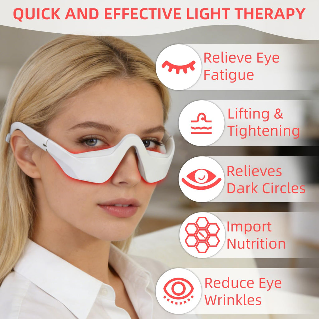 Microcurrent Massage Eye Care Device EMS Eye Red Light Massager - Reduces Dark Circles and Enhances Eye Beauty