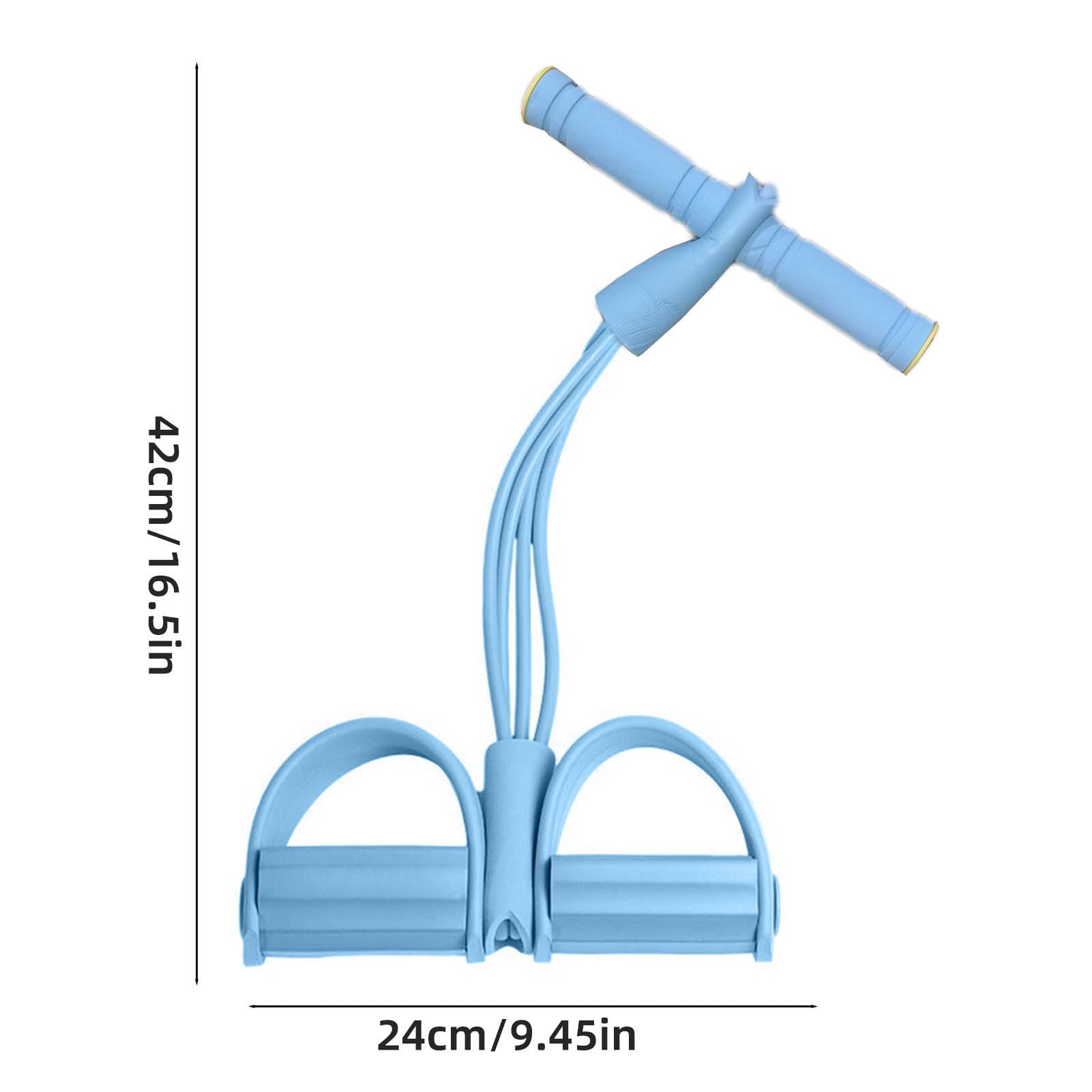 4 tube/6 tube/8 tube Resistance Band with Pedal - Elastic Sport Home Fitness Elastic Stretcher with Non-Slip Handles for Abdominal and Full Workout