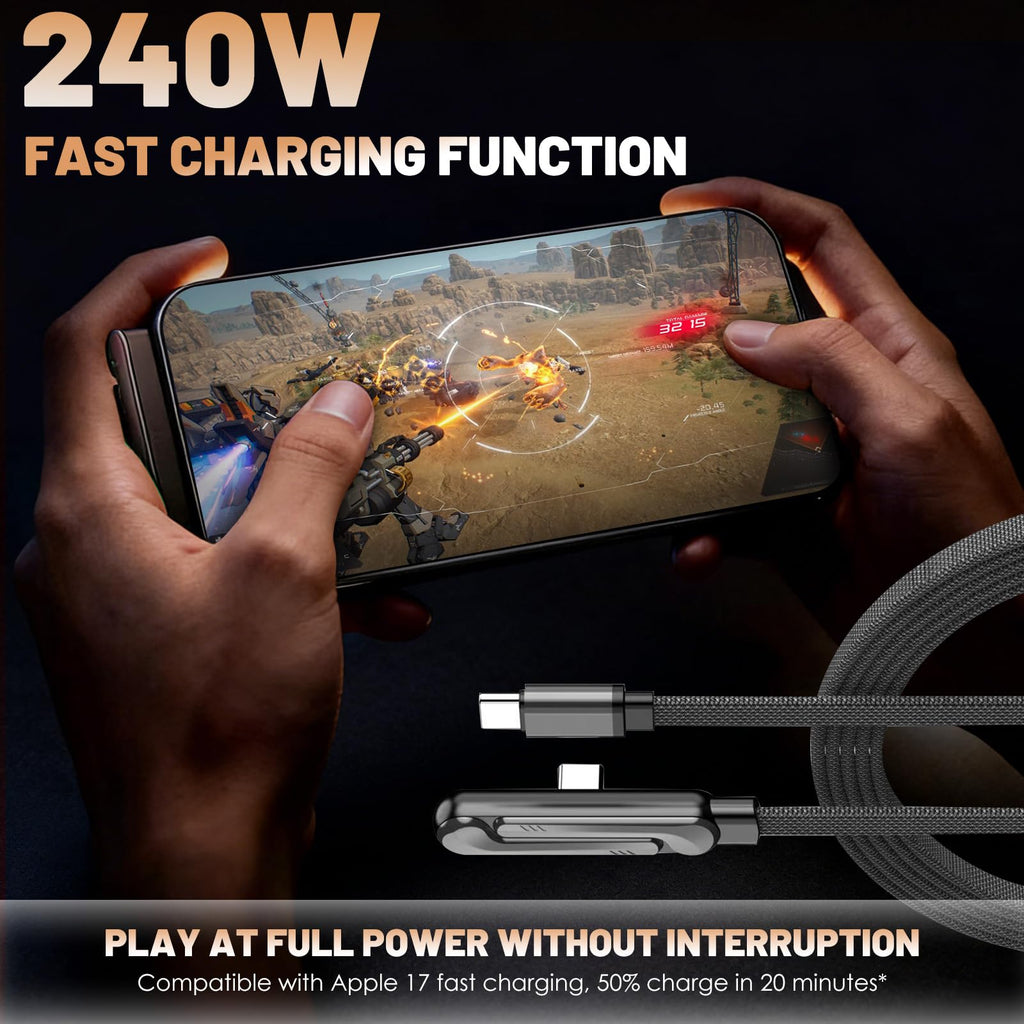 New 240W Fast Charging Foldable Phone Holder Data Cable