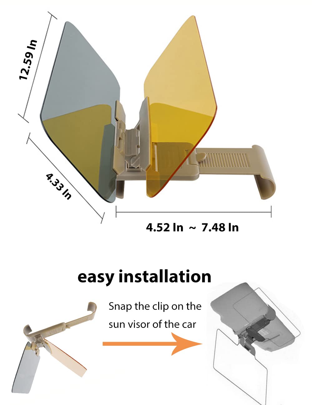 Universal Anti-Glare Car Sun Visor UV Protection Anti-Dazzle | Limited Time Discount