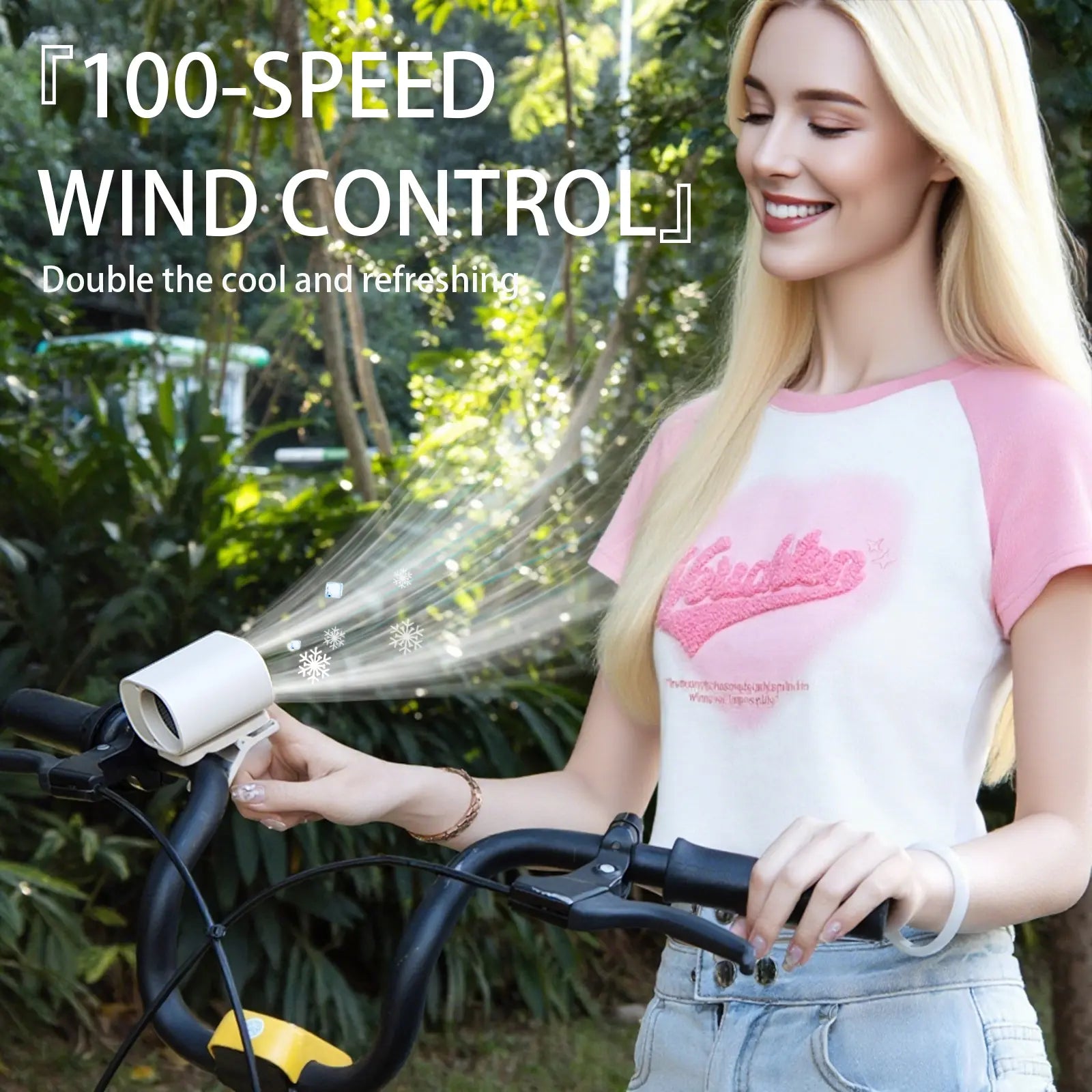 Mini portable clamp fan, with low noise design, can be clamped onto shirts/around the waist. It is a personal cooling fan for outdoor travel and work