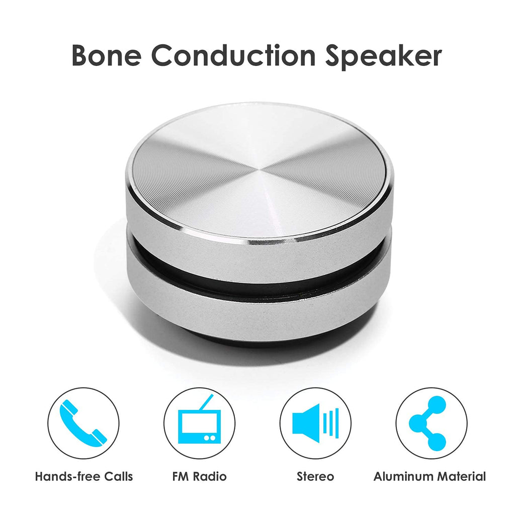 Bluetooth Mini Speaker Bone Conduction Portable Wireless Speaker Stereo Bass Sound Creative Portable Speakers Mini Size Music Player for Home,Outdoor,Travel