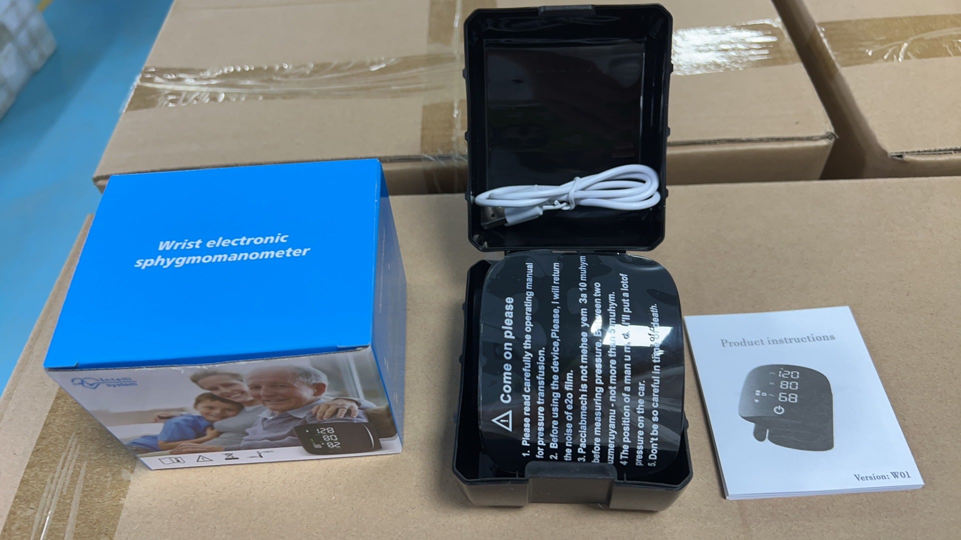 Portable Wrist Blood Pressure Meter Home Health Care BP Monitor