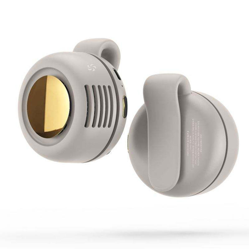 Portable Silent Mini Bladeless Fan, Clip On Waist & Neck Fan, Rechargeable Clip-On Hands-Free Fans 3 Speeds, Wearable Cooling Fans for Outdoor/Travel/Office/Shirt