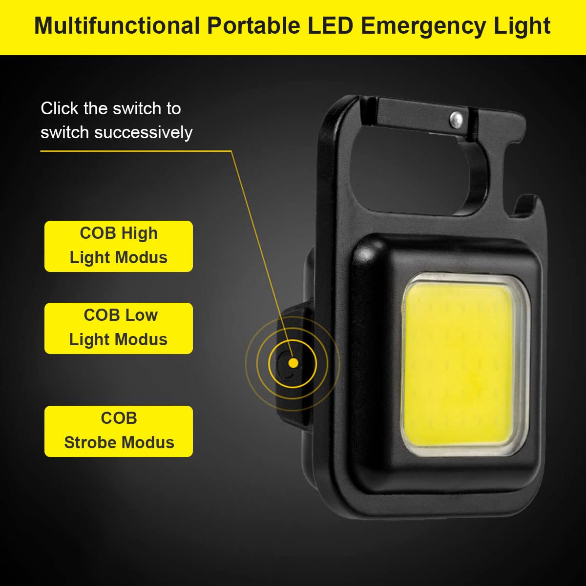 1000 Lumen Mini Torch Keyring Led Super Bright Rechargeable | LED Key Ring Torches Rechargeable Keyring Torch