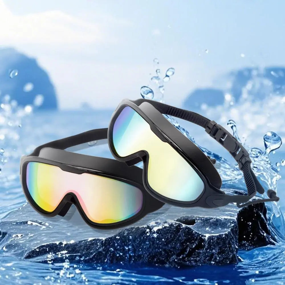 Swim Goggles  - Wide View Anti-Fog & UV, No Leaking Swim Glasses for Men, Women, Kids Swimming