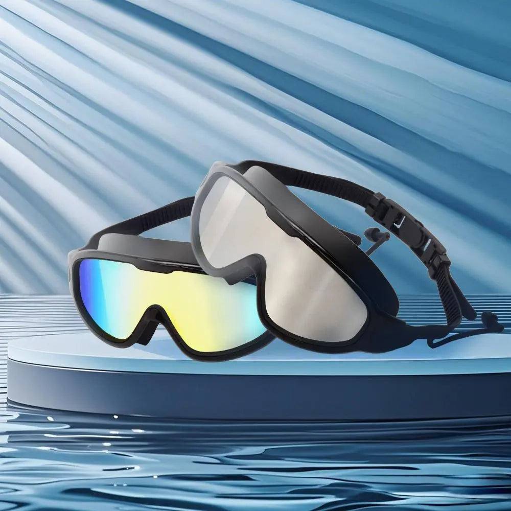 Swim Goggles  - Wide View Anti-Fog & UV, No Leaking Swim Glasses for Men, Women, Kids Swimming